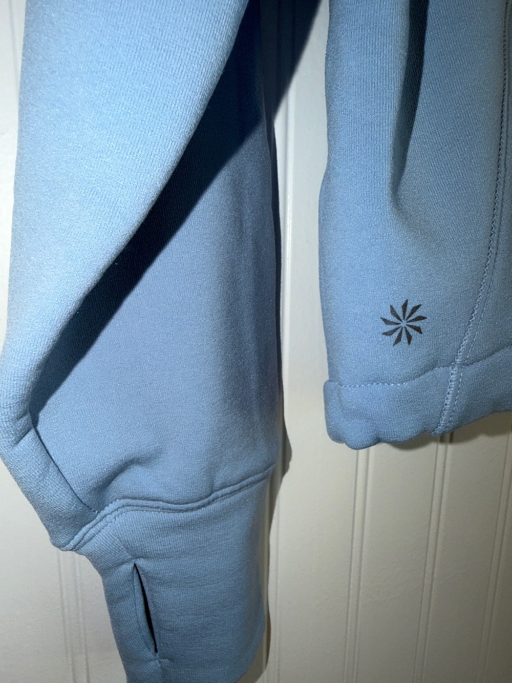 Athleta Light Blue Full-Zip Hooded Sweatshirt - Picture 7 of 10